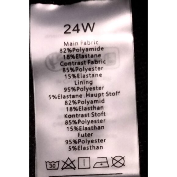 Nieyook Chest Drawstring Striped Swimdress High Waisted Boy Shorts Size 24W - Picture 11 of 11